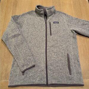 Patagonia Gray Full-Zip Fleece Jacket